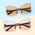 Girls Children Outdoor Glasses Cute UV Protection Eyewear Fashion Kids Rimless Sunglasses Butterfly Wings Frame Sunglass. 