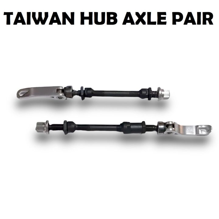 Bicycle Hub Axle Quick Release Taiwan Front and Rear Pair Alloy