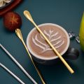 Houseeker Stainless Steel Spoon Long Handle Mixing Stirring Iced Tea Honey Spoon Coffee Bar Tableware Kitchen Supplies. 