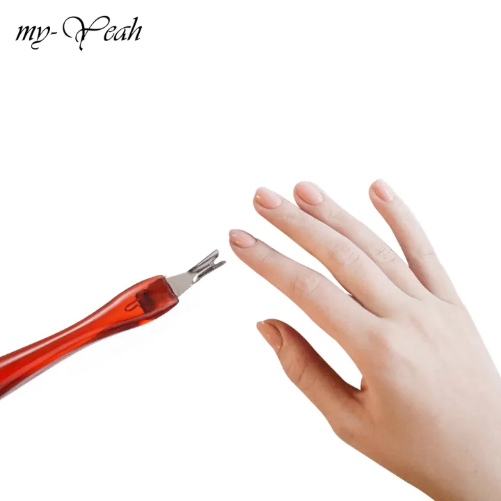 Myyeah%201%20Piece%20Brown%20Color%20Stainless%20Steel%20Nail%20Art%20Dead%20Skin%20Fork%20Finger%20Cuticle%20Pusher%20Remover%20Manicure%20Care%20Tool%20-%20Image%204
