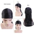 Long Tail Uni Adult Satin Doo Rag Durag Bandanas Cap Pirate Hat Turban Men Hip Hop Headband Biker Headwrap Women Headwear. 