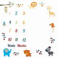 Pattern Infant Baby Milestone Photo Props Background Play Mats Backdrop Cloth Calendar Photo Accessories Nordic. 