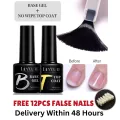 LILYCUTE 7ml 3 Pcs/Set Top Base Matte Coats Semi Permanent Soak Off UV LED For Manicure Enhanced Nail Art. 