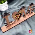 Customized Wooden Love Heart Gift With Your Photo For anniversary gift wedding gift lover gift valentine gift. 