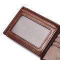 Bostanten PU Leather Tri-Fold Zipper Coin Wallet For Men. 