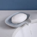 Japanese-style silicone soap box drain diversion type punch-free shelf toilet creative soap box. 