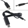 QC 3.0 USB To 5V 9V 12V Adjustable Voltage Step Up 5.5x2.5mm /5.5x2.1mm Cable Power Boost Line For WiFi Router LED FD54820312. 