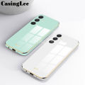For Samsung F15 case Soft Silicone Plating Electroplate Emerald Green Shining Clear Cover For Samsung Galaxy F15 Back Cover Phone cases. 