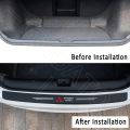 GTIOATO Car Carbon Fiber Rear Bumper Anti-Stepping Protector Sticker Auto Trunk Sticker For Mitsubishi Xpander Mirage Strada Montero Sport Pajero L300. 