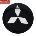【Miga Plaza】Hardingsun 4Pcs Car Wheel Center Hub Caps Emblem Stickers For Mitsubishi lancer asx outlander pajero l200 galant. 