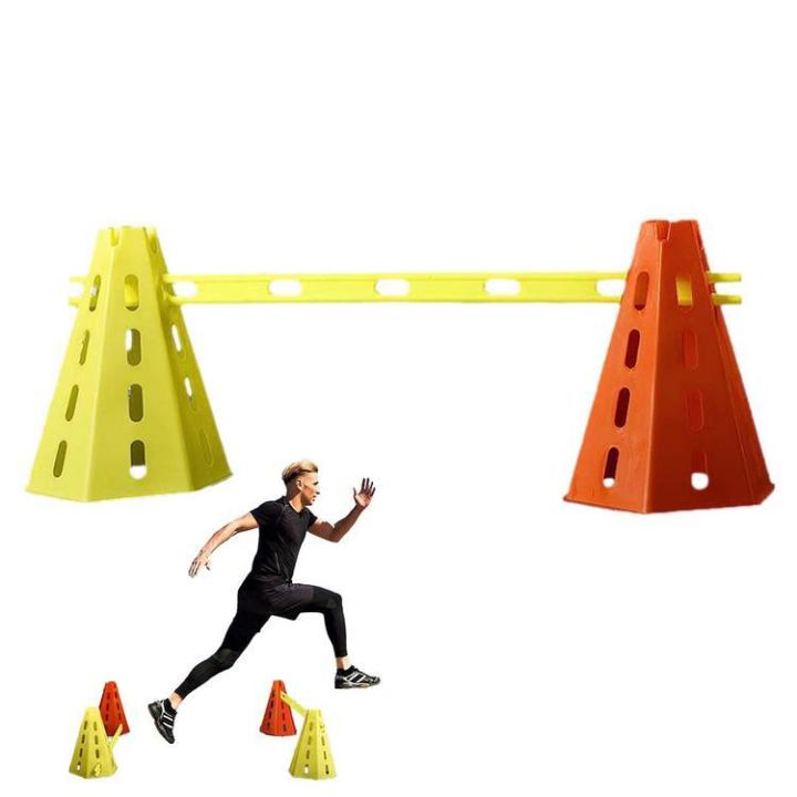 Mansa TUFF Fitness Agility Hurdles Cone Set for Speed and Balance Exercises for All Ages, Suitable for Dog Training, Include - Set 2 Cones & 3 Yellow Bars