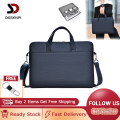 DGSenpi Laptop Bag Business Handheld Waterproof Portfolio Shoulder Crossbody Office Bag. 