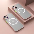 NNBILI NEW Luxury Matte Magnetic For Magsafe Wireless Charge Case For iPhone 16 15 14 13 11 12 Pro Max Mini Plus Max Armor Cover. 