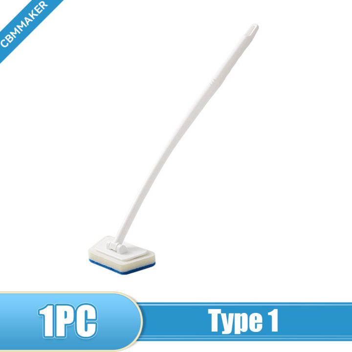Cleaning Shower Floor Tiles|long-handle Tile & Glass Cleaning Brush With Replaceable Sponge Head