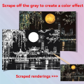 Handmade Accessories Adults Scratching Drawing Decompression Tool Toy Scraping Painting Birthday Gift DIY Craft A. 