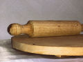 Roti Chapati Maker Wood Rolling 23cm Board And Rolling Pin Set. 