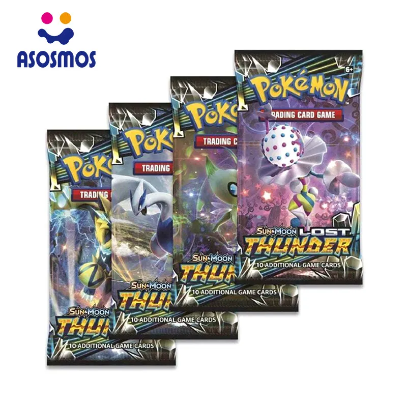 ASM Pokmon Cards 324Pcs/Box Cards Sun Moon Lost Thunder English Trading  Card Game Evolutions Booster Box Collectible Kids Toys Gift | Daraz.com.np