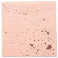 Gold Blocking Pink Marble Texture Disposable Tableware Paper Napkins. 