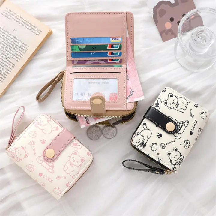 Printed%20Wallet%20Holder%20Girls%20Cute%20Purse%20Women'S%20Short%20Card%20Holder%20for%20Birthday%20Casual%20Gift%20Teenagers%20Fashion%20Personal%20-%20Image%202
