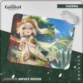 【FOOT SOFA】Hobby Genshin Impact Anime Mousepad Non-slip Cartoon Wanderer Keqing Nahida Waterproof Mouse Pad Anti-slip Office Home. 