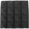 CGearuppt Charcoal Acoustic Foam Tiles Soundproofing Foam Panels Studio Sound Padding 2 x 10 x 10 Inch(Black). 