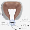 Rechargeable U Shaped Cervical Massage Pillow Neck Massager Vibration Pillow, Multifunctional Shoulder and Electric for Relax Muscles Fatigue. 