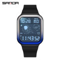 Sanda Fashion Men's Watches 50M Waterproof Sports Casual  Wristwatch for Male Clock Relogios Masculino 6052. 