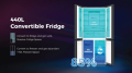 4 Doors Refrigerator Fridge 16.1 Cubic Inverter (Glass Black) HRF-MD469G. 