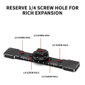 Cold Shoe Mount Bracket Dual Hot Shoe Extension Bar Plate Adapter. 
