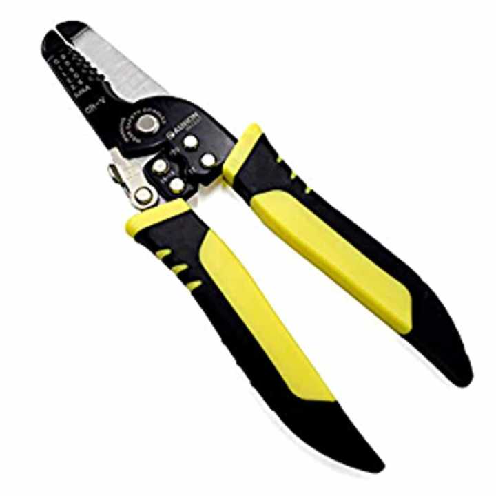 Portable Wire Stripper Decrustation Plier Crimper Cable Stripping Crimp ...