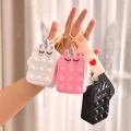 Rainbow Pop It Fidget Kids Toy Shoulder Bag Hit Push Bubble Stress Relief Toy Girls Backpack. 