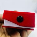 BOOM BOOM Red color velvet Pendant box with Butten lock Pendant Gift Boxes, Jewelry Display box. 