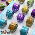 12 Pcs/Set Adhesive Tape Lovely mini glitter Washi Tape Set DIY Decoration Sticker Label Masking Tape. 
