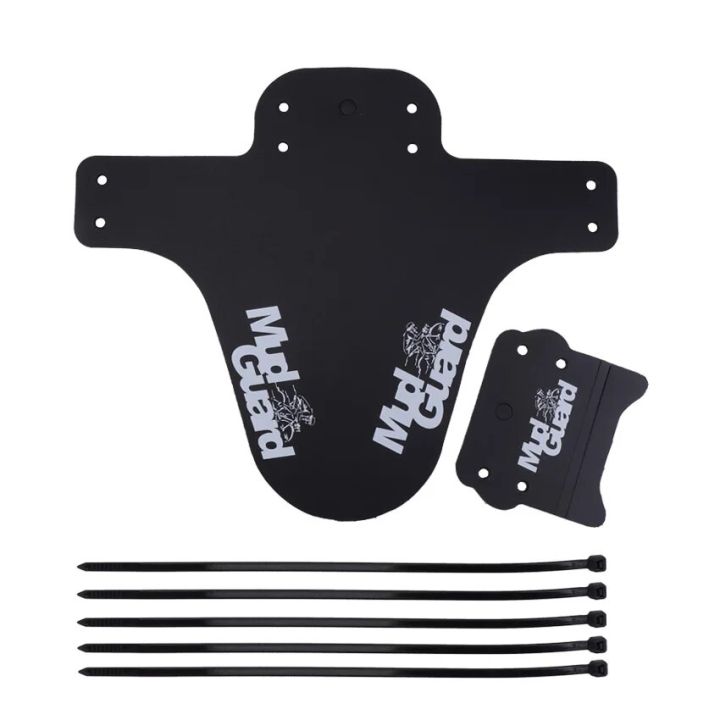 thumbnail image 2 of MTB Mud Guards For Disc Brake Bicycles FETESNICE Mountain Bike Fender Set - 2 PC Front & Rear MTB Mud Guards For 26, 27.5, 29 Inch & Fat Bikes Disc Brake Compatible Mudguards 2 of 10