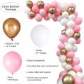 Balloon Garland Arch Kit 16Ft Long 112pcs Pink White Gold Balloons Pack for Girl Birthday Baby Shower Bachelorette Party Centerpiece Backdrop Background Decorations. 