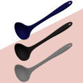 Kitchen Ladle Anti-scald Flexible Silicone Long Handle Soup Scoop Cooking Spoon for Home. 