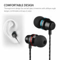 Extra BASS High Quality Earphones 3.5mm Connector with Mic - Super Quality Stereo Earbuds Headset with 3.5mm jack - Stereo Handsfree / Handsfree Extra Bass Headphone Handsfree With Microphone Headphones Wired Earphones Earbuds -JK67. 
