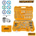 INGCO 216 Pcs Combination Tool Box Set. 