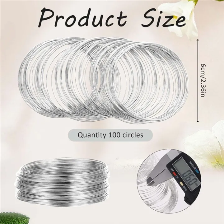 100%20Loop%20Jewelry%20Wire,%20Memory%20Wire%20for%20Jewelry%20Making%20Bracelets%20Beading%20Wire%20for%20Jewelry%20Making%20Silver%20-%20Image%202