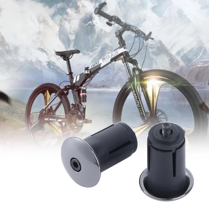 pair Lightweight Bike Handlebar Caps Handlebar Plug Cover Cap Lock End ...