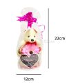 Cute Little Teddy Bear With Vase Lovers Gift Girlfriend Boyfriend Wedding Anniversary Birthday Christmas Valentine Romantic Gift. 