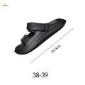 Unisex Beach EVA Slippers Summer Casual Shoes Flexible Sturdy Wear Resistant Black 38 39. 