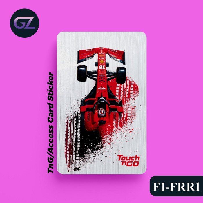 F1 FERRARI - Access Card and Touch N Go Sticker (Waterproof, High Quality)