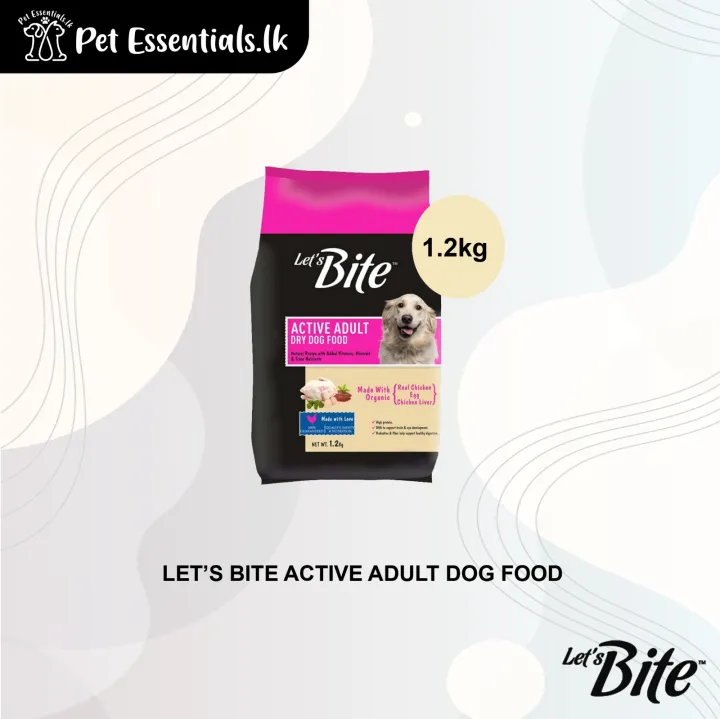 Let’s Bite Active Adult Dog Food 1.2Kg