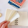 Cute Cartoon Memo Pad Bear Rabbit Notepad Loose-leaf Pocket Notebook Girl Small Notepad Cartoon Bear Notepad Portable Pocket Memo Pad Coil Notebook For School. 