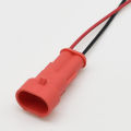 1 Pcs 2 Pin Way Automobile Wire Cable Connector With Wires Car Unsealed Sockets 282104-1 282080-2. 