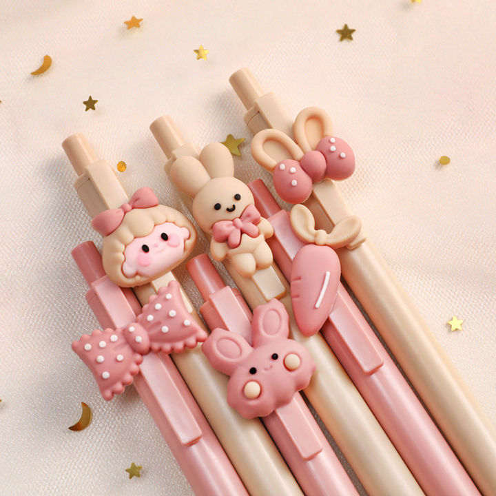 1/5/10Pcs%200.5Mm%20Cute%20Girl%20Press%20Neutral%20Pen%20Girl%20Press%20Water%20Pen%20Student%20Learning%20Supplies%20Exam%20Signature%20Pen%20Children's%20Stationery%20-%20Image%207