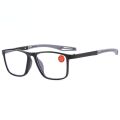 Fashion Reading Glasses TR90 Silicone Frame New Men's Presbyopia Sports Glasses Ultra Light Anti Blue Light Glasses +100 To +400. 
