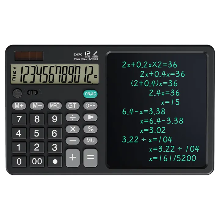 Scientific%20Calculator%20With%20Writing%20Drawing%20Tablet%20Portable%2012Digit%20LCD%20Large%20Display%20Calculator%20For%20Math%20Study%20Office%20Draft%20Memo%20Queena%20-%20Image%207