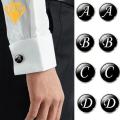 BODHI Custom Cufflinks Smooth Surface Formal Business Wedding Shirt Cufflinks. 